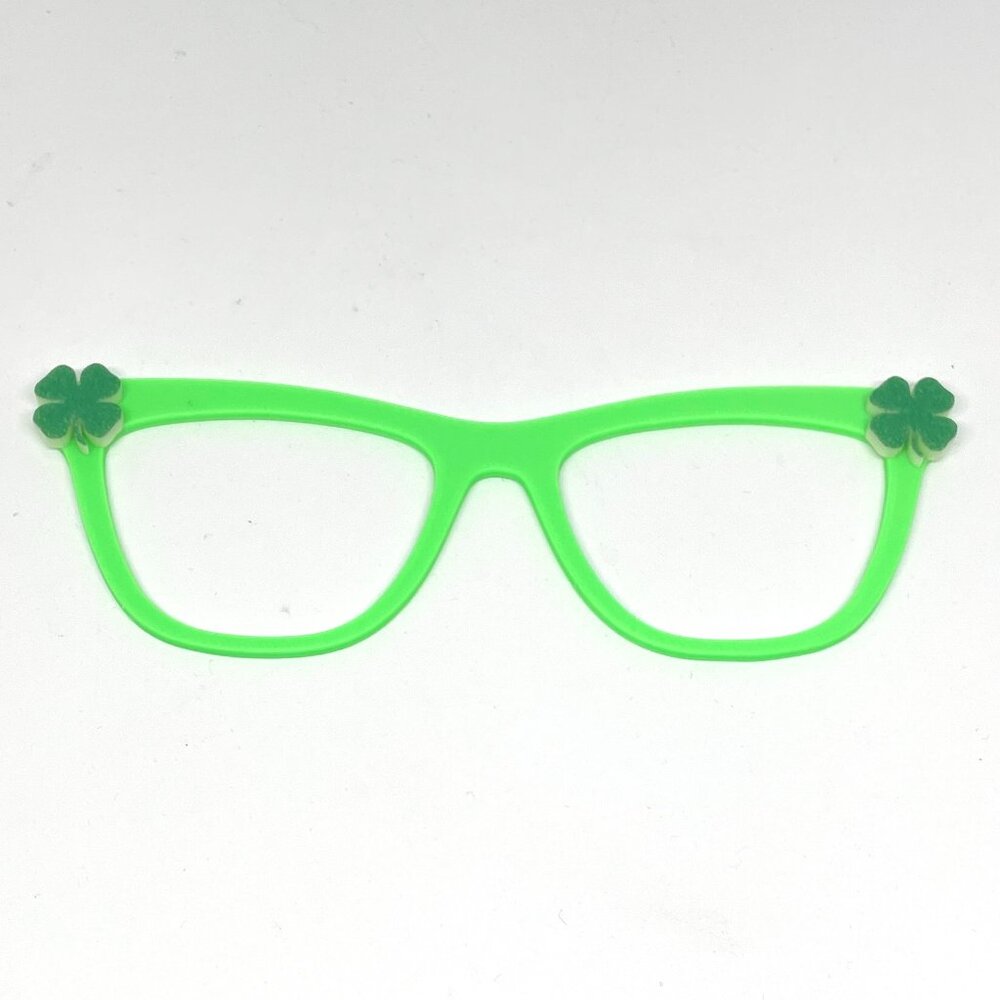 3D Printed Pair Eyewear Topper-Shamrock-St. Patrick's Day Glasses-Irish